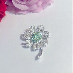 1960s Sarah Coventry Brooch Pin Mountain Flowers